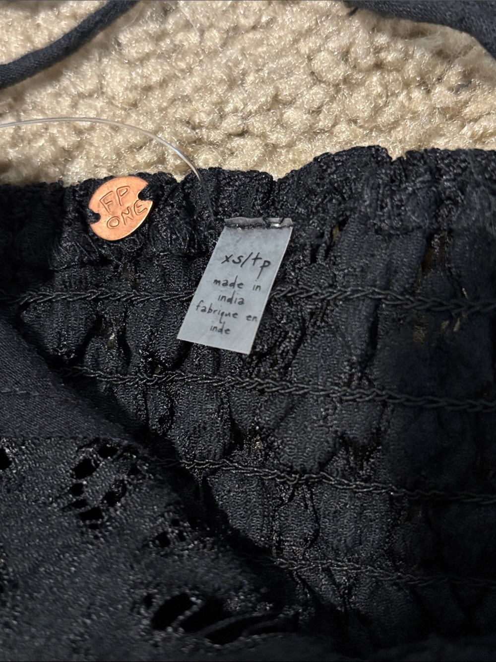 NWOT Free People One Black Floral Lace Bralette - Picture 5 of 5